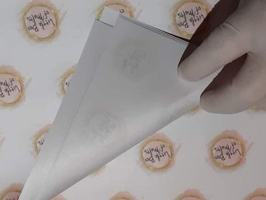 30 Sheets A3- Personalised Newsprint Logo Packaging Sheets | Small Business Packaging Paper | Custom Branded Wrap Sheets | Bow Maker & Craft Business Packaging