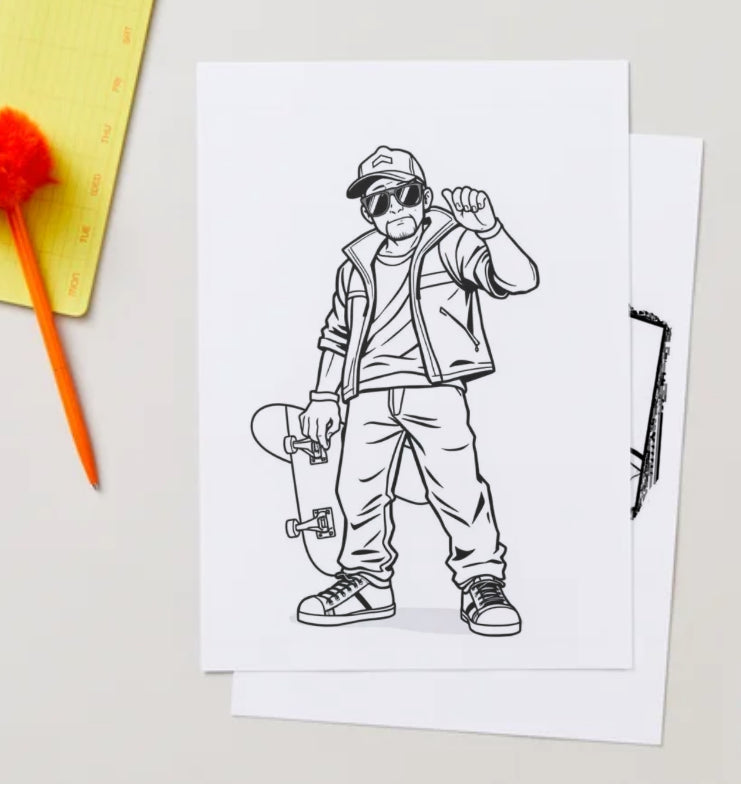 GTA colouring book pdf digital download