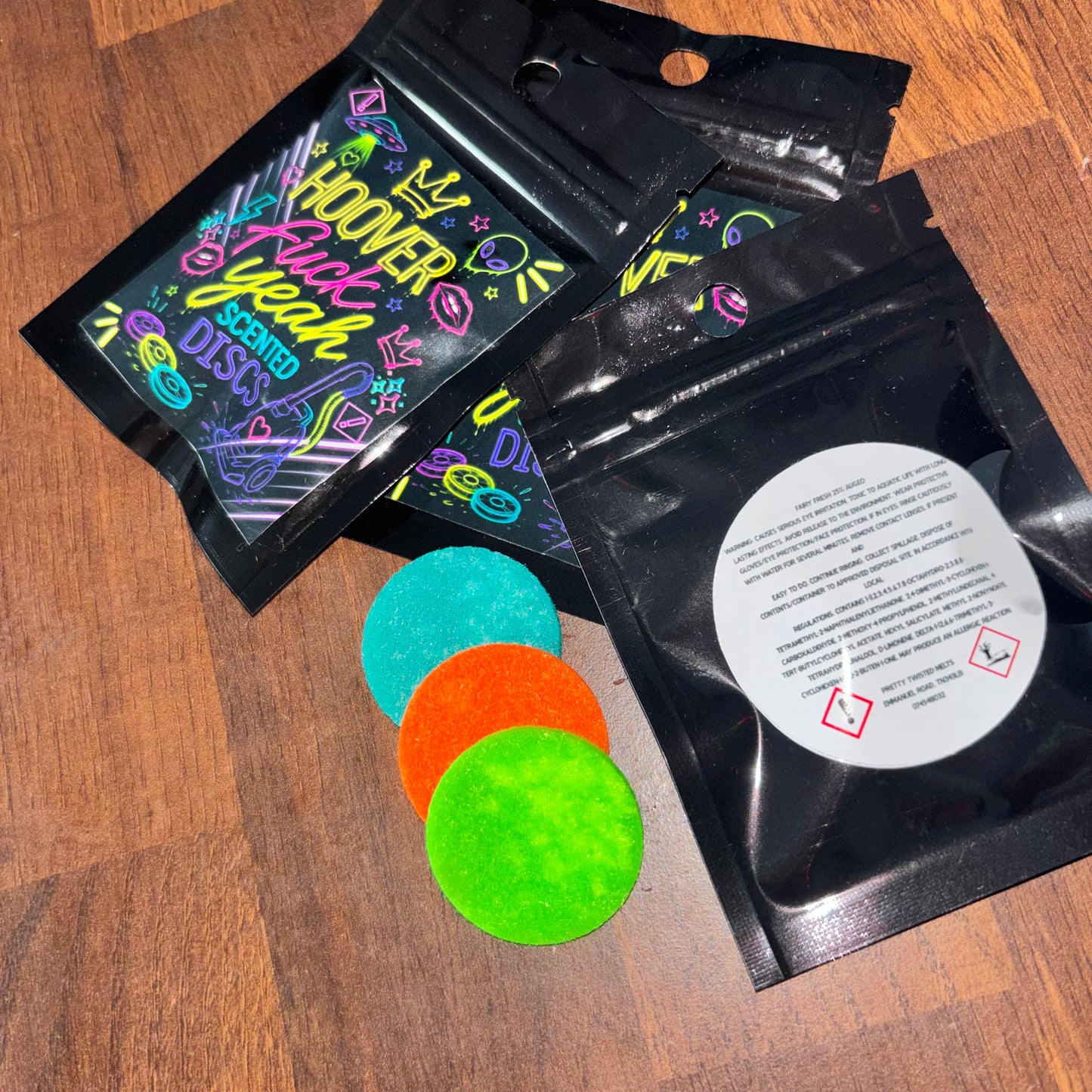 Hoover F*ck Yeah Scented Hoover Discs Pack Of Three | Vacuum Fresheners | Long Lasting Home Fragrance | Handmade Hoover Fresheners