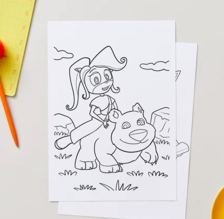 Crash ban colouring pdf