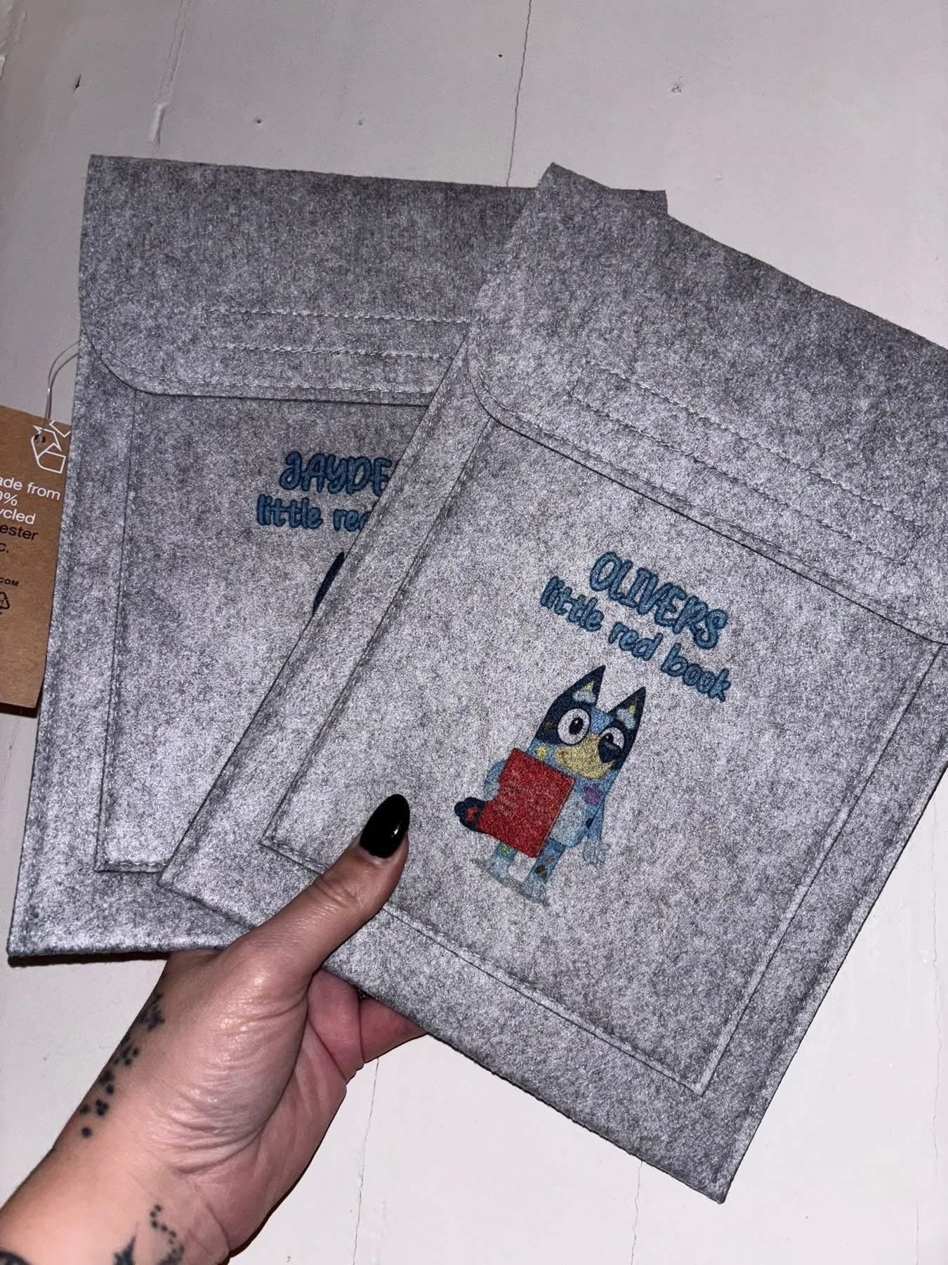 Personalised Little Red Book Holder | Custom Felt Health Record Cover | Baby Gift | New Parent Keepsake | Child Record Folder