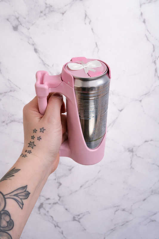3D Printed Bull Can Holder with Lid | Spill-Proof Drinks Holder | Keeps Drinks Fizzy Longer | Reusable Can Grip | Gift for Him Her
