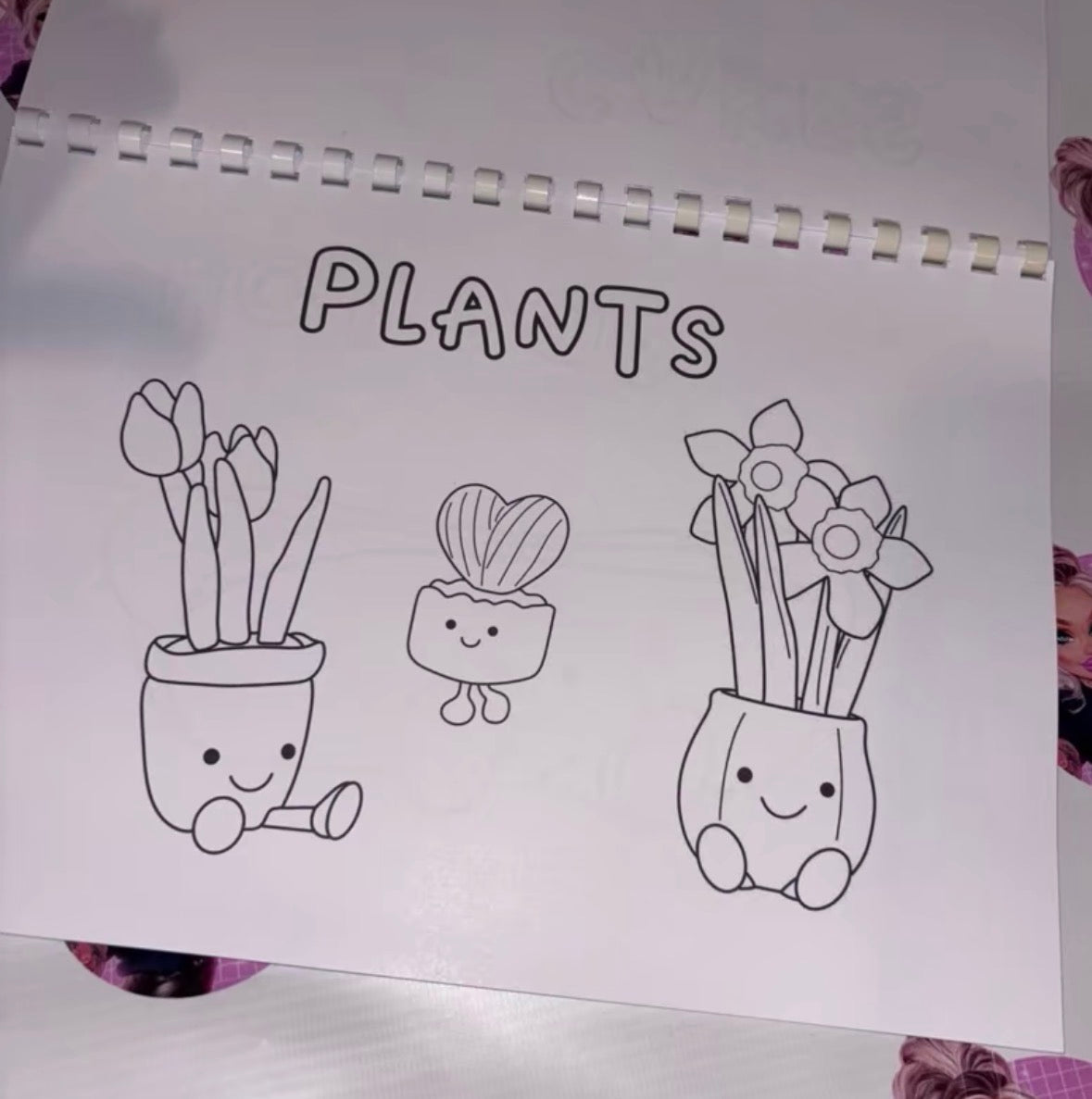 Personalised JellyC Colouring Book | 21 Page Cute Character Colouring Book | 120gsm Thick Paper | Spiral Bound Kids & Adults Relaxing Colouring Gift