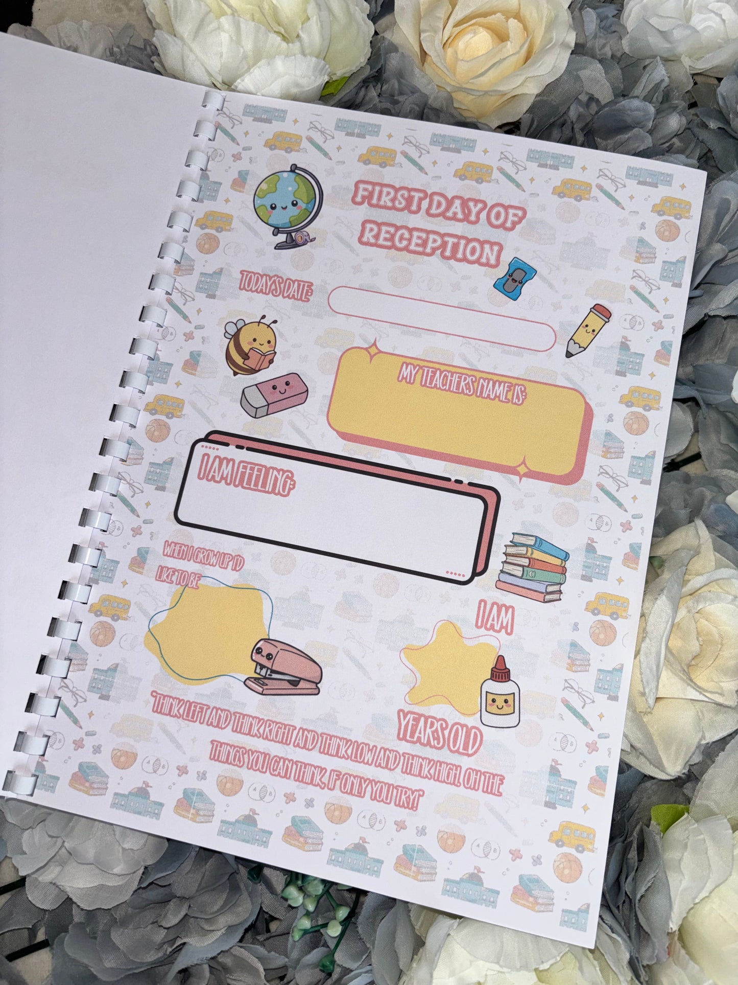 My School Journey Book | First Day to Last Day Memory Book | Personalised School Years Keepsake | Child Photo & Milestone Record Book | Reception to Year 6