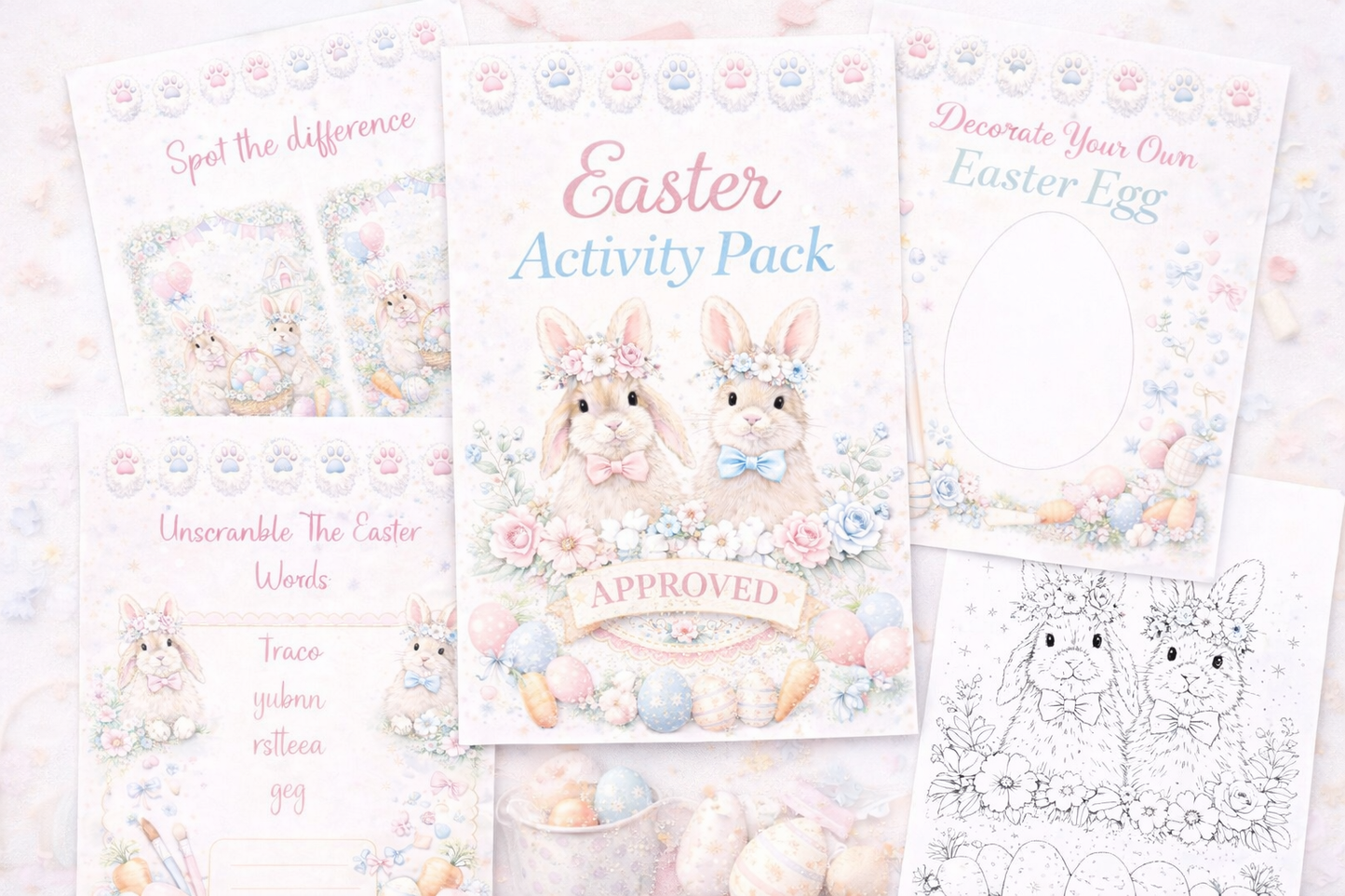 Easter activity book 17 pages