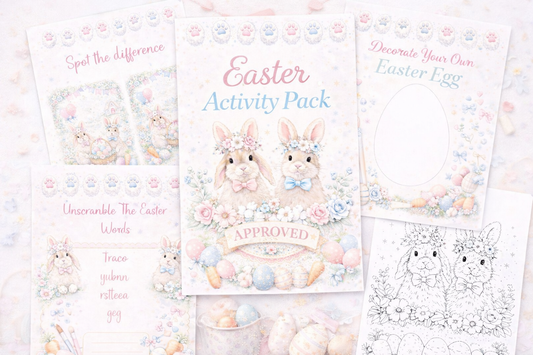 Easter activity book 17 pages