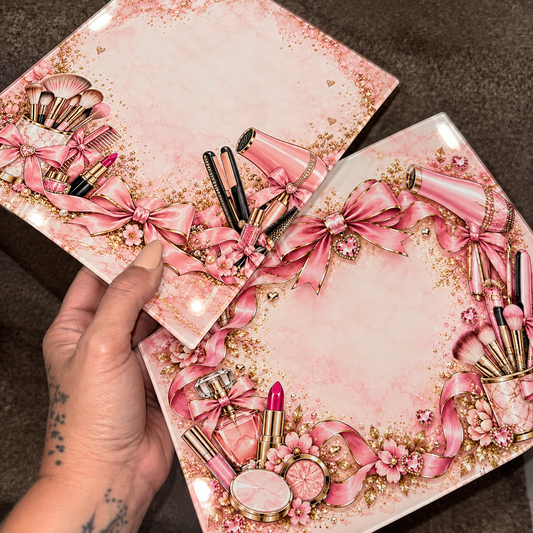 Pretty in Pink 🎀 | 10 Luxury Makeup & Hair Board Designs | PNG Bundle