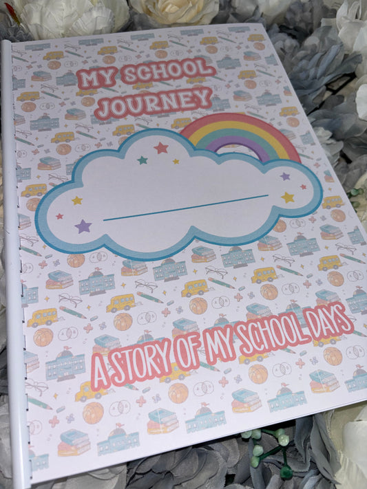My School Journey Book | First Day to Last Day Memory Book | Personalised School Years Keepsake | Child Photo & Milestone Record Book | Reception to Year 6