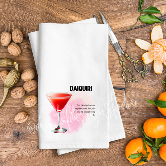 Cocktail Recipe PNG Bundle – Piña Colada, Cosmopolitan, Mojito, Daiquiri & Margarita Digital Download