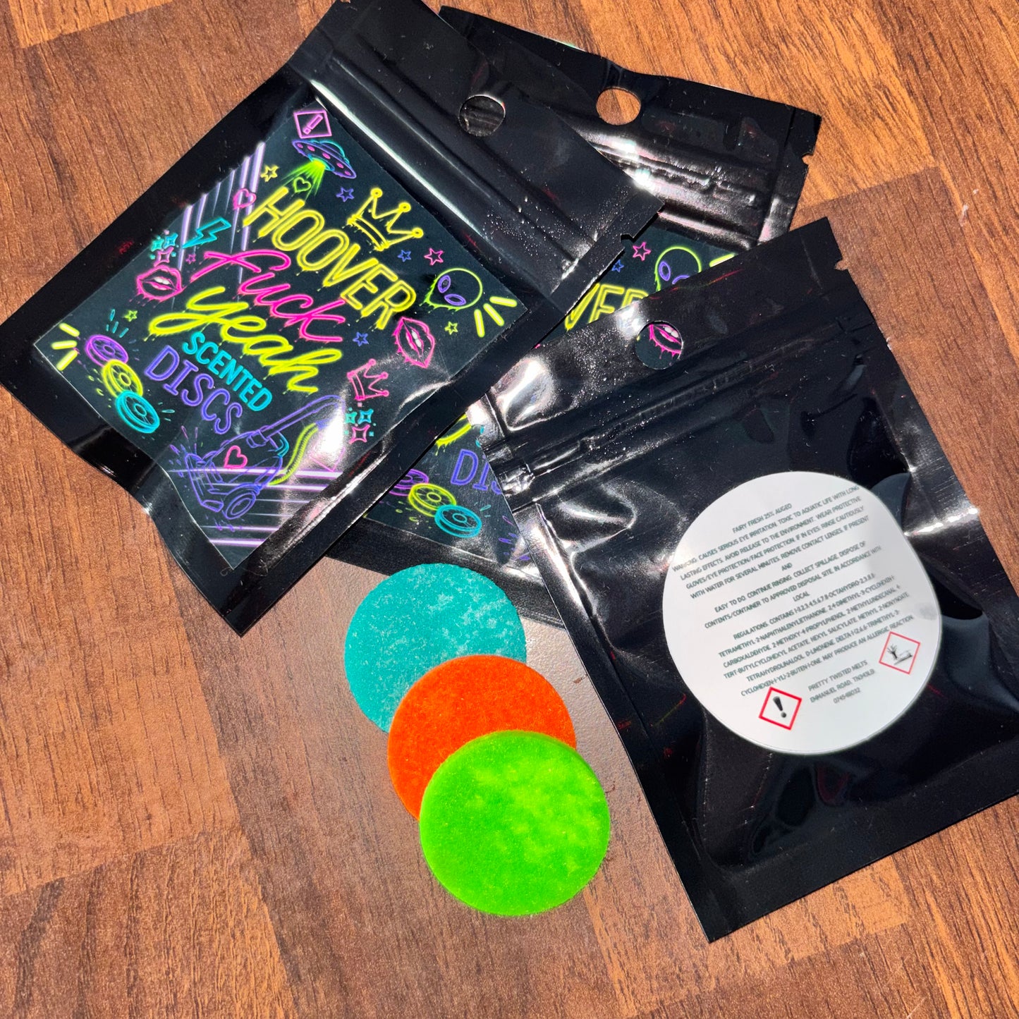 Hoover F*ck Yeah Scented Hoover Discs Pack Of Three | Vacuum Fresheners | Long Lasting Home Fragrance | Handmade Hoover Fresheners
