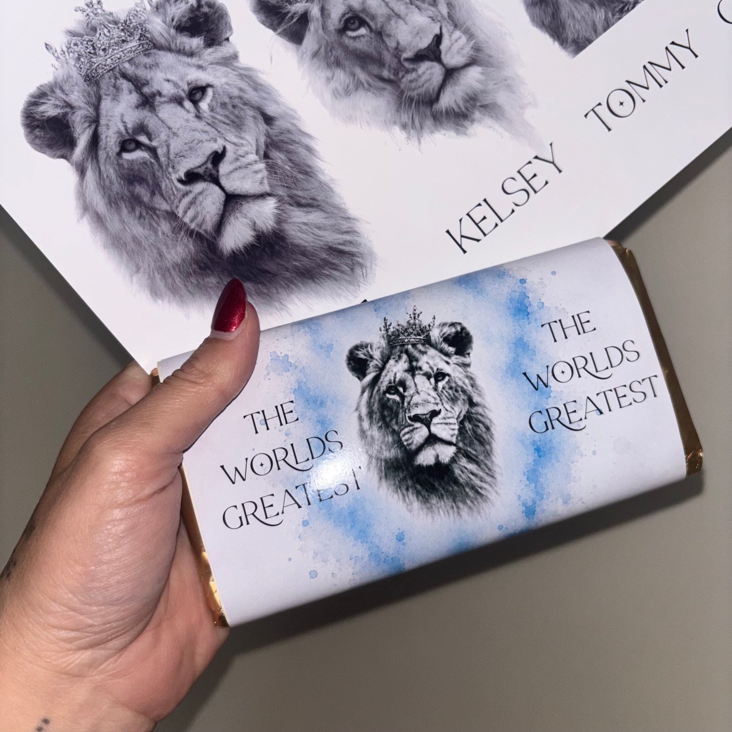 Personalised Lion Family Print A4 | Custom Family Lion Artwork | Lion Pride Family Gift | Personalised Names & Ages | Mum Dad Children Print | Family Keepsake