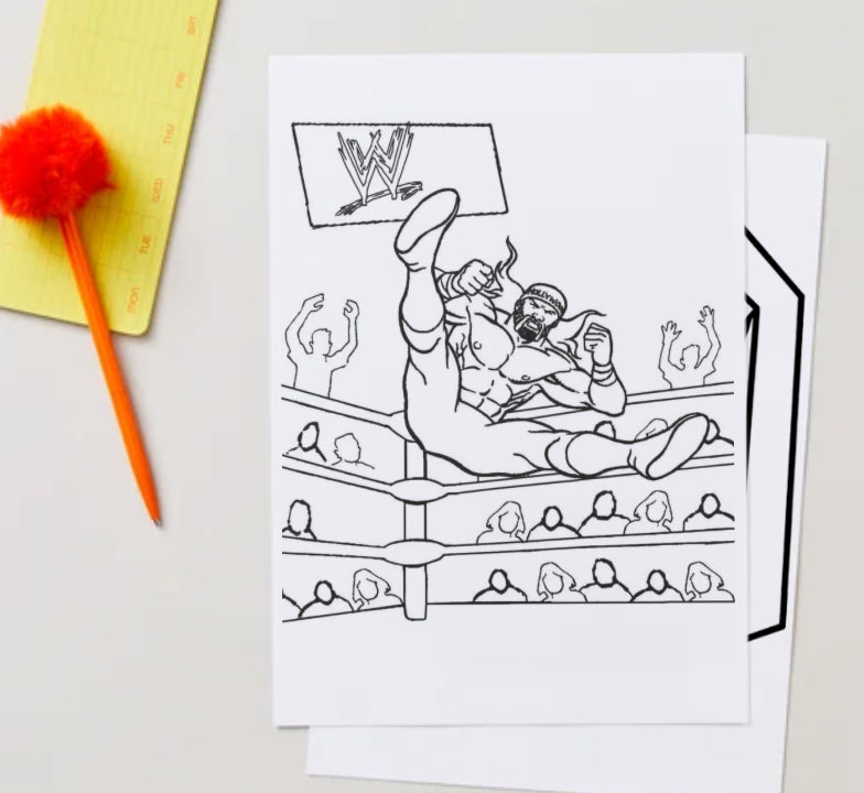WWE colouring book pdf
