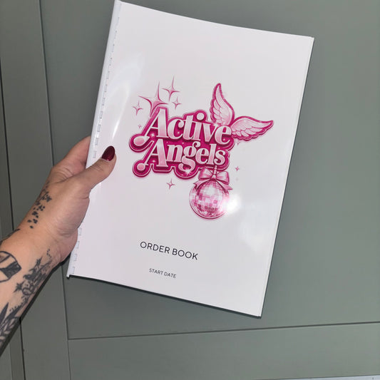 Personalised Business Order Book with 100 Logo Stickers | Small Business Order Forms | Bound Order Tracker Book | Business Stationery UK