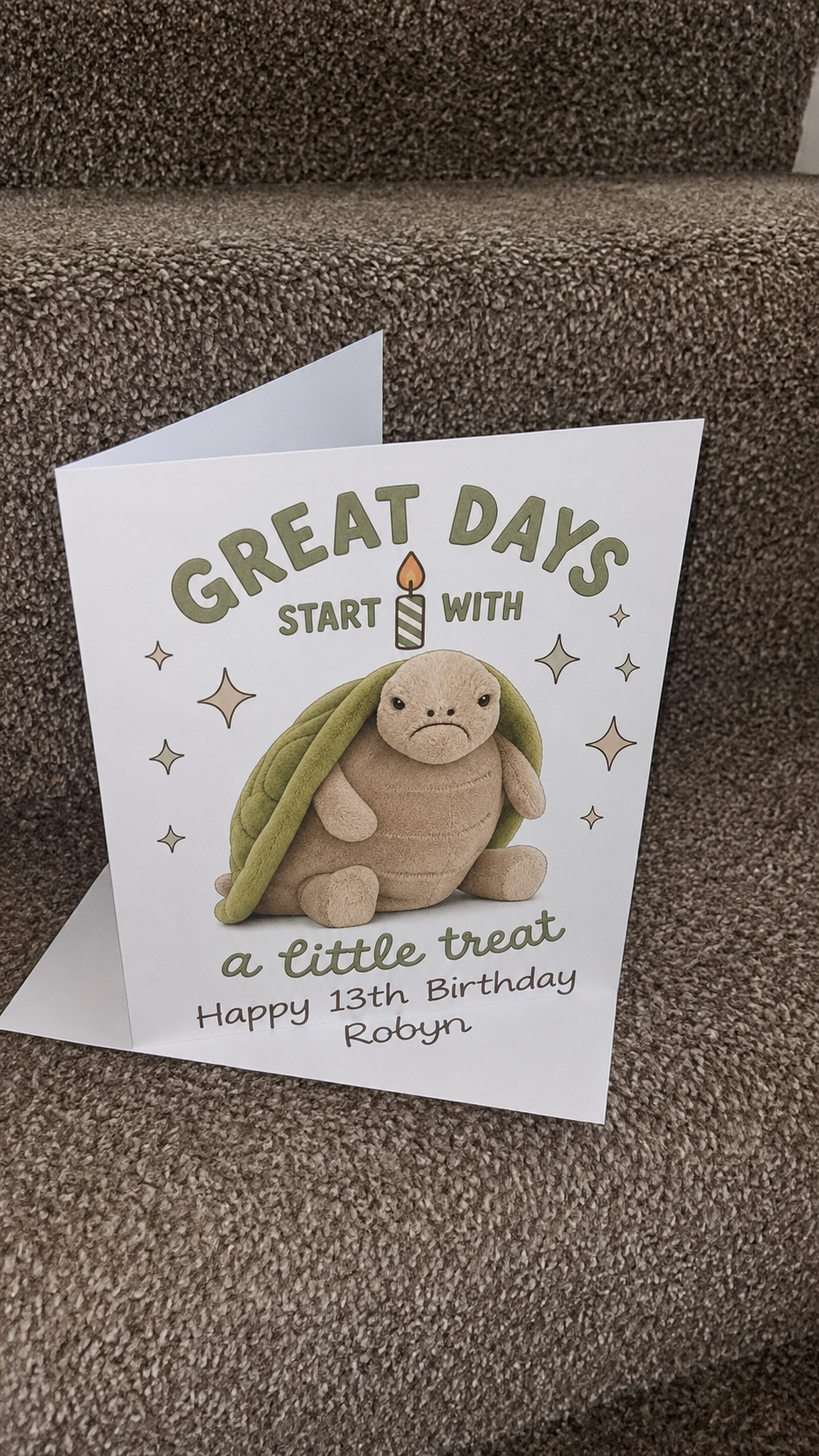 Jellycat Inspired Birthday Card PNG Bundle | Set of 6 Cute Personalised Birthday Card Designs | Printable Greeting Card PNG Files | Instant Download