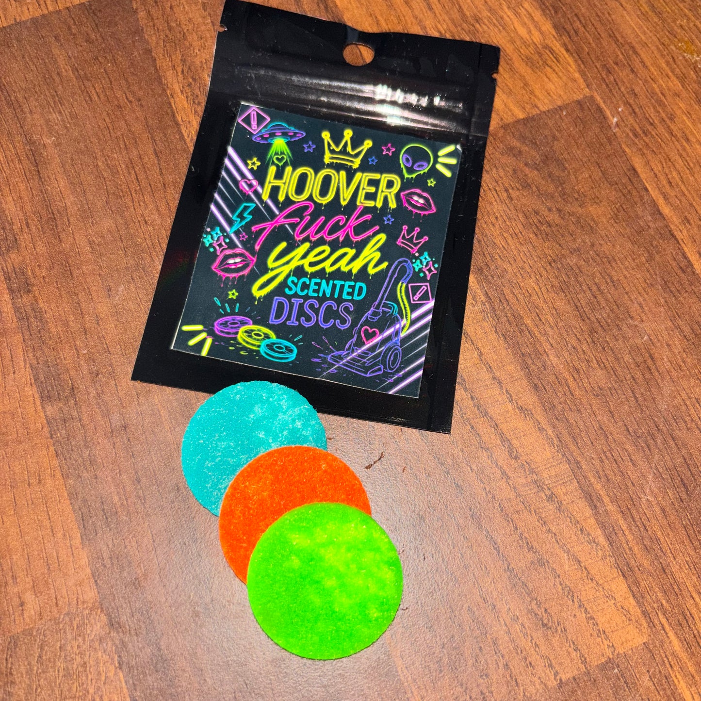 Hoover F*ck Yeah Scented Hoover Discs Pack Of Three | Vacuum Fresheners | Long Lasting Home Fragrance | Handmade Hoover Fresheners