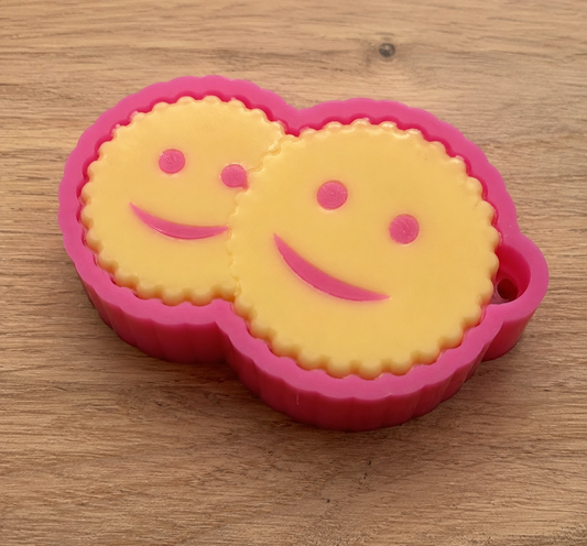 Smiley Duo Freshie & Wax Melt Mould STL File | 3D Printable Freshie Mould Housing | Wax Melt Mould Digital Download