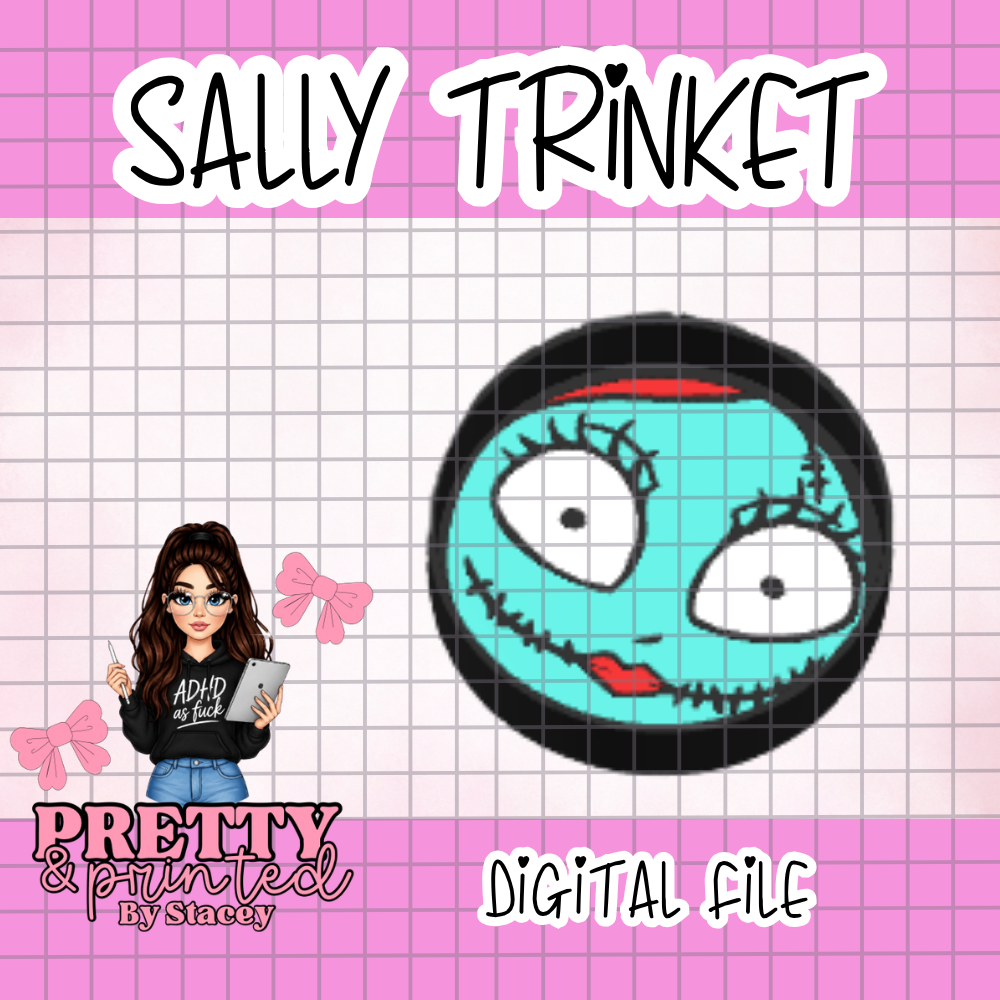 Sally Trinket 3MF File | Cute Gothic Trinket Model | 3D Print STL Alternative | Instant Digital Download