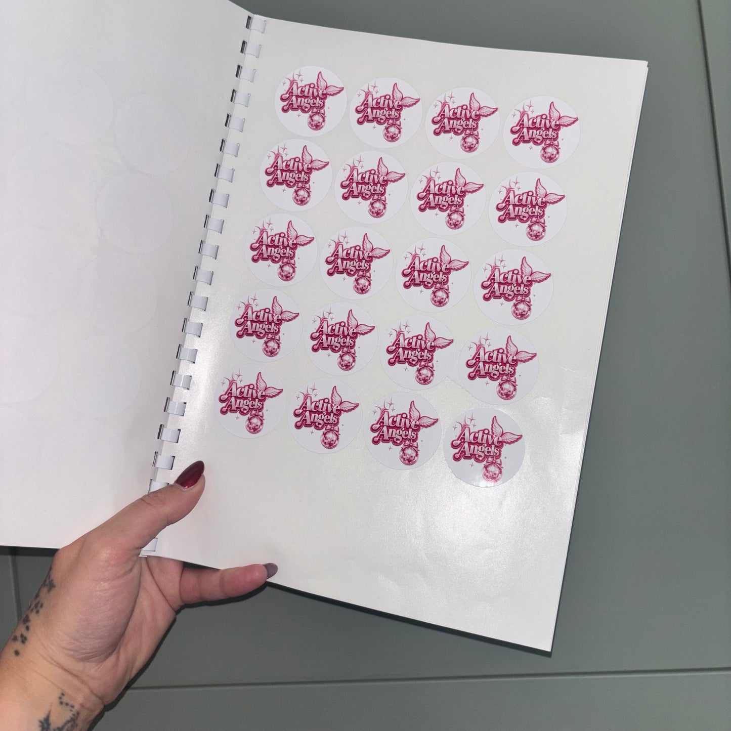 Personalised Business Order Book with 100 Logo Stickers | Small Business Order Forms | Bound Order Tracker Book | Business Stationery UK