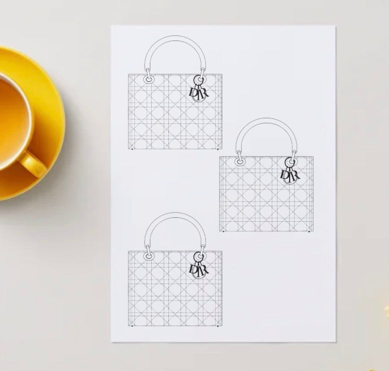 Designer handbag colouring book pdf