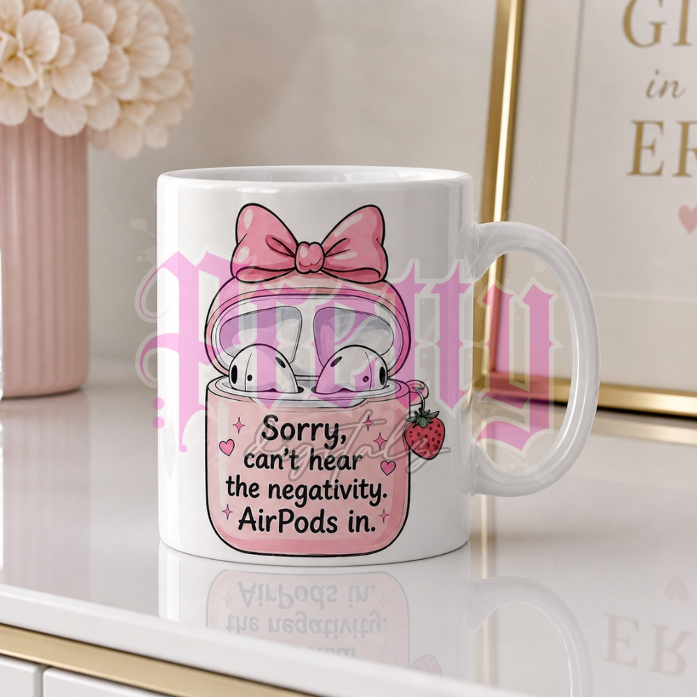 AirPods Quotes PNG Bundle x7 | Funny Girly Mug Designs | Sassy Quotes Sublimation Files | Pink Coquette Aesthetic Digital Download