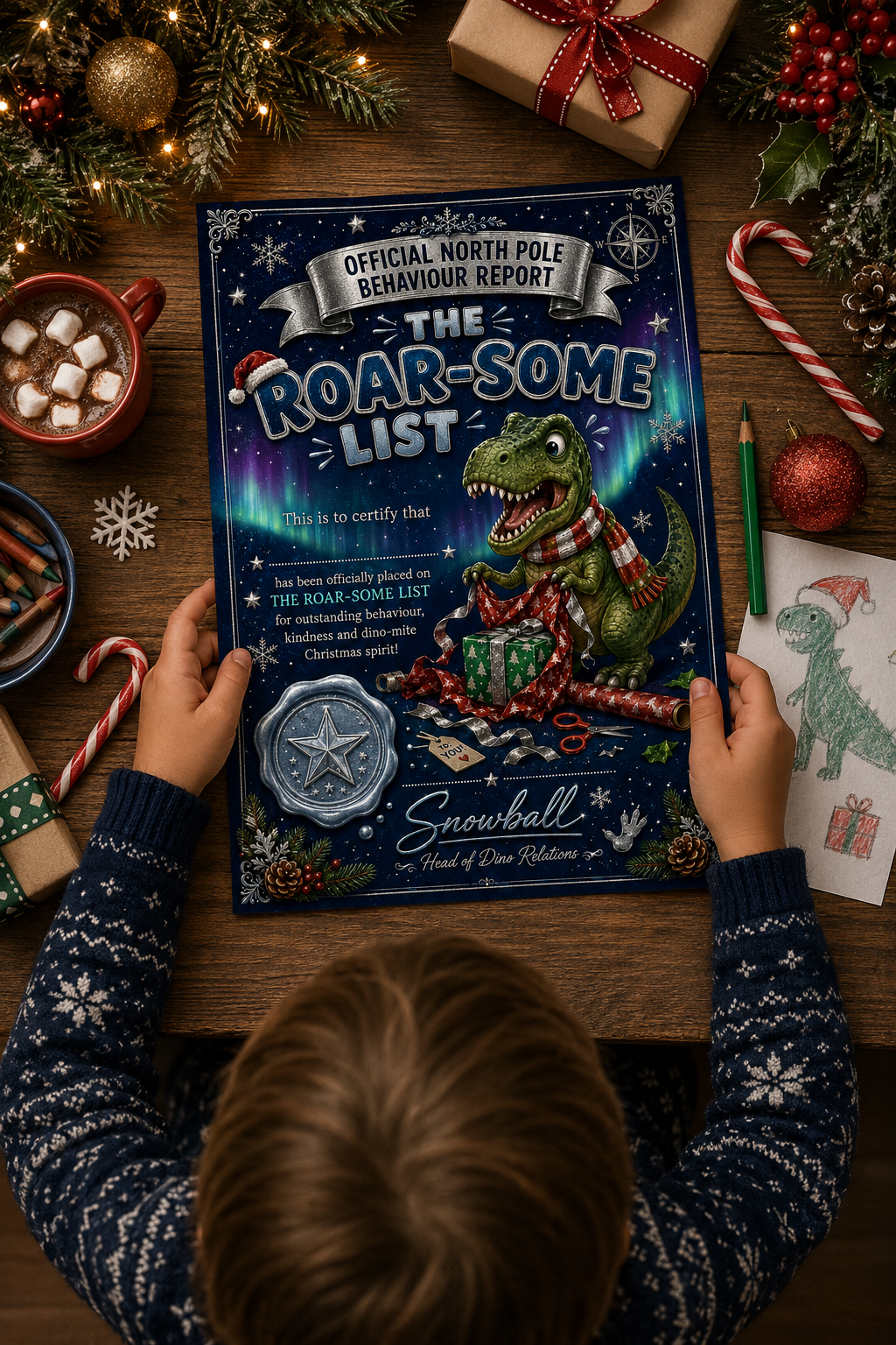 Personalised Christmas Nice List Certificate | Pay What You Can Afford | Santa Certificate | Custom Child Christmas Keepsake | Printable Style Christmas Award
