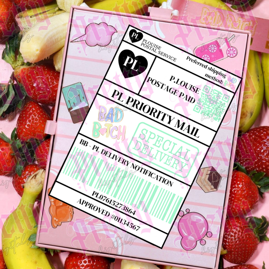 Pink beauty inspired printable postage label bundle preview