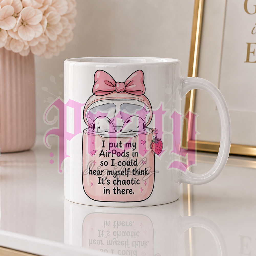 AirPods Quotes PNG Bundle x7 | Funny Girly Mug Designs | Sassy Quotes Sublimation Files | Pink Coquette Aesthetic Digital Download