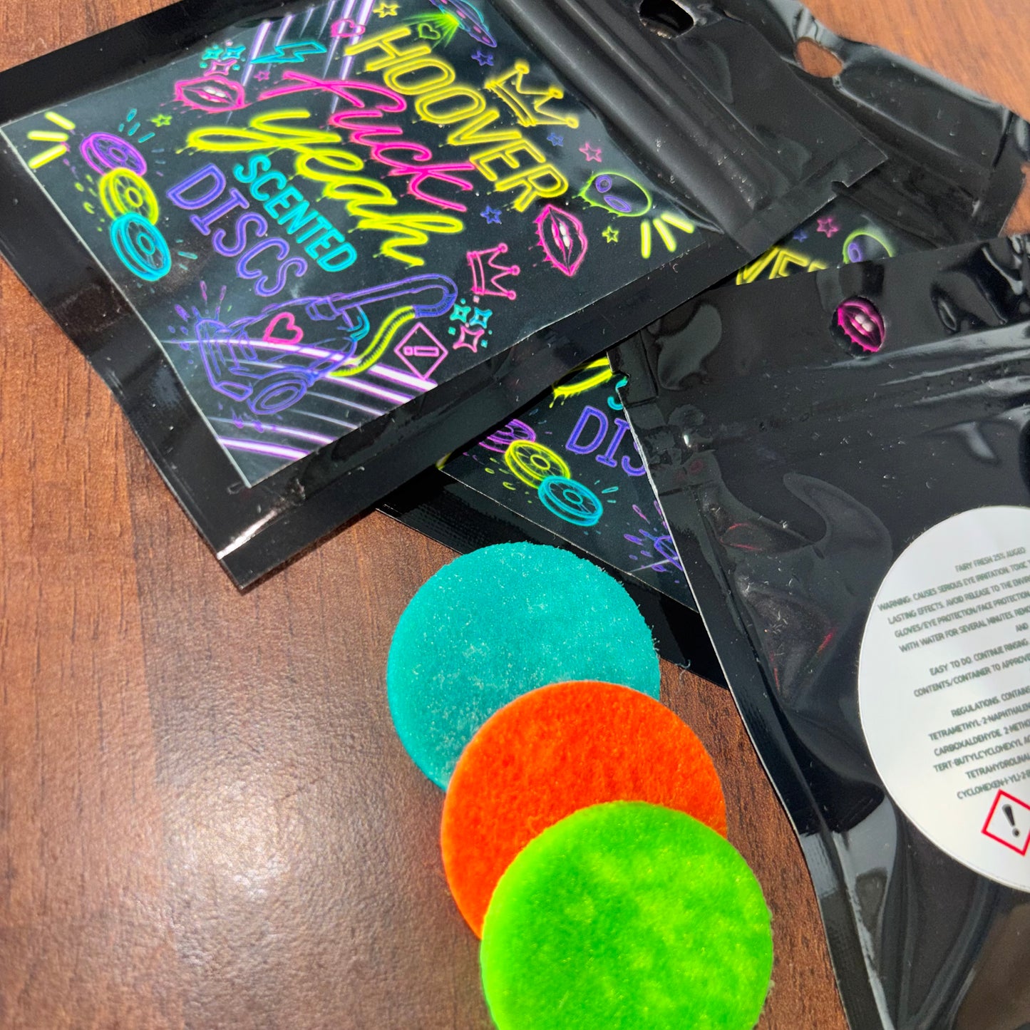 Hoover F*ck Yeah Scented Hoover Discs Pack Of Three | Vacuum Fresheners | Long Lasting Home Fragrance | Handmade Hoover Fresheners