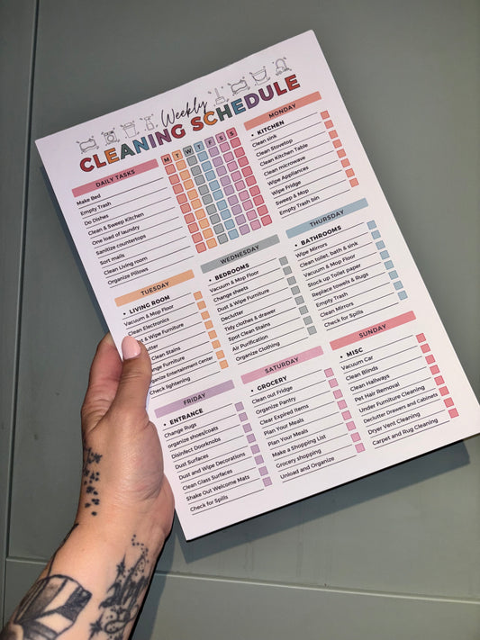 ADHD Daily & Weekly Planner Pad | 40 Page Check List Notepad | Neurodivergent Organisation Pad | A4 Tear Off Planning Sheets | Productivity Pad UK