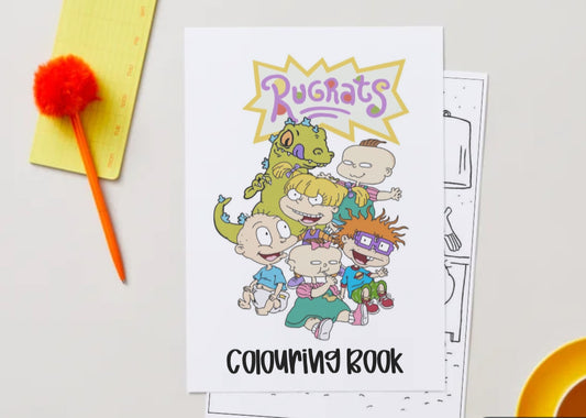 28 page pdf rugrats colouring book digital download