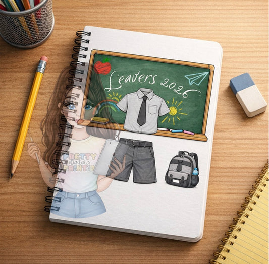 School Leavers 2026 PNG Bundle | Boy & Girl Uniform Design | End of Year Gift | Primary School Leavers Shirt Design | Printable Sublimation File