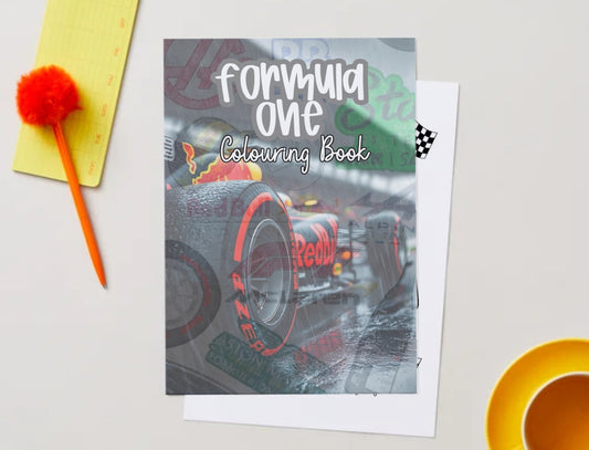 F1 colouring book newbie pdf digital download