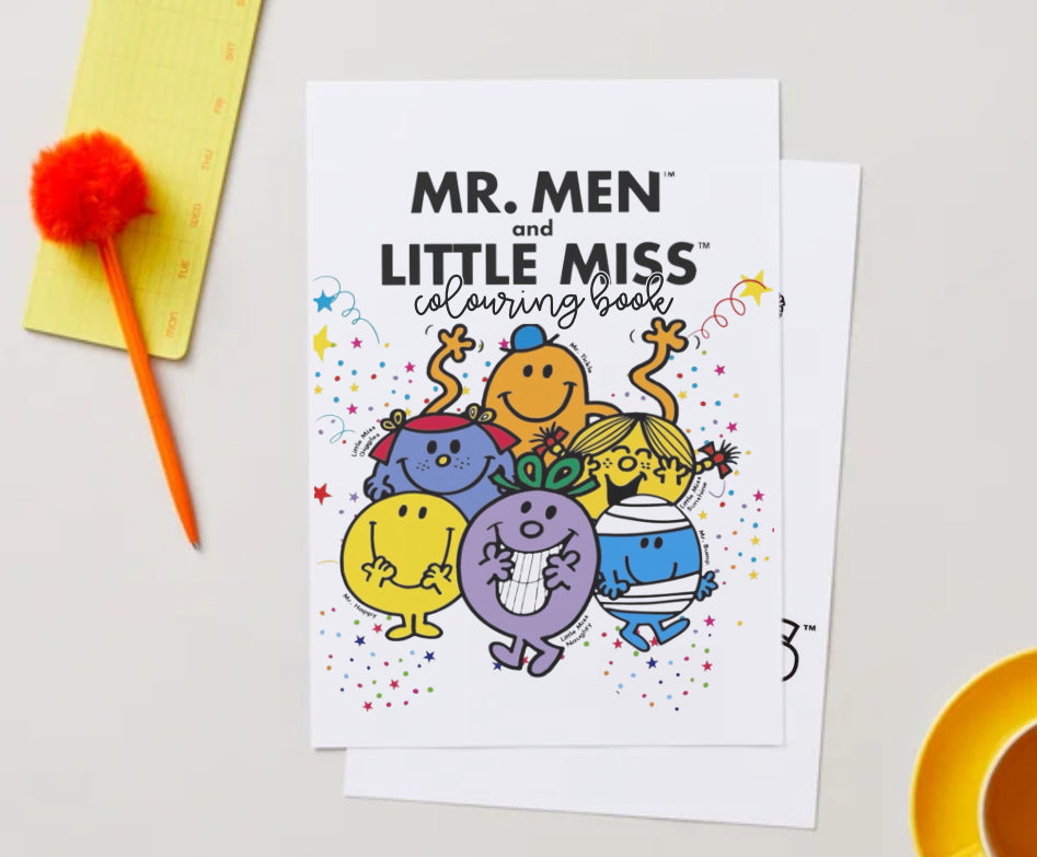 Mr m & little ms colouring pdf