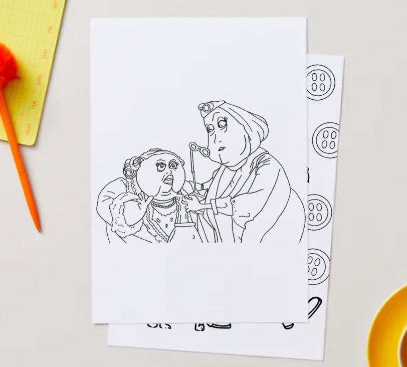 Coraline colouring book