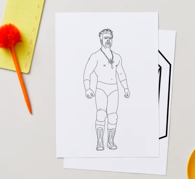 WWE colouring book pdf