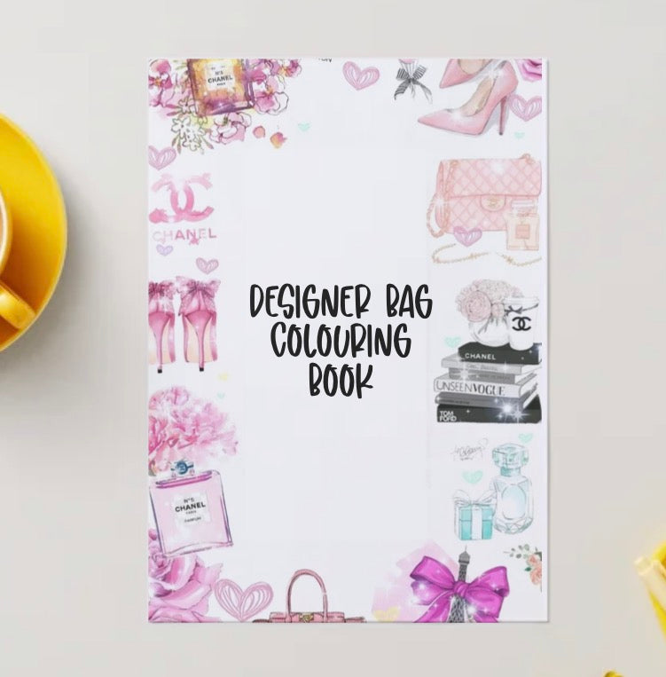 Designer handbag colouring book pdf