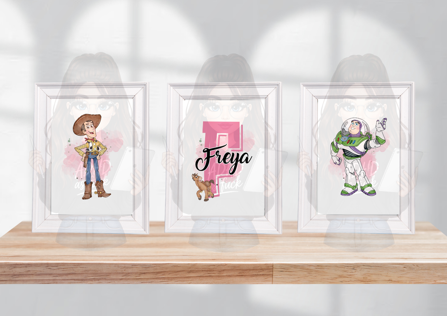 Toy Story Personalised Bedroom Prints | Set of 3 Disney Inspired Wall Art | Boys & Girls Nursery Decor
