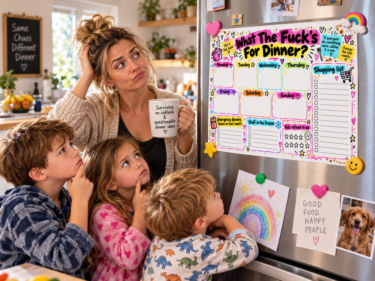 The Chaotic ADHD Mum Bundle | 9 Printable Planner Downloads | Sweary ADHD-Friendly Mum Planner
