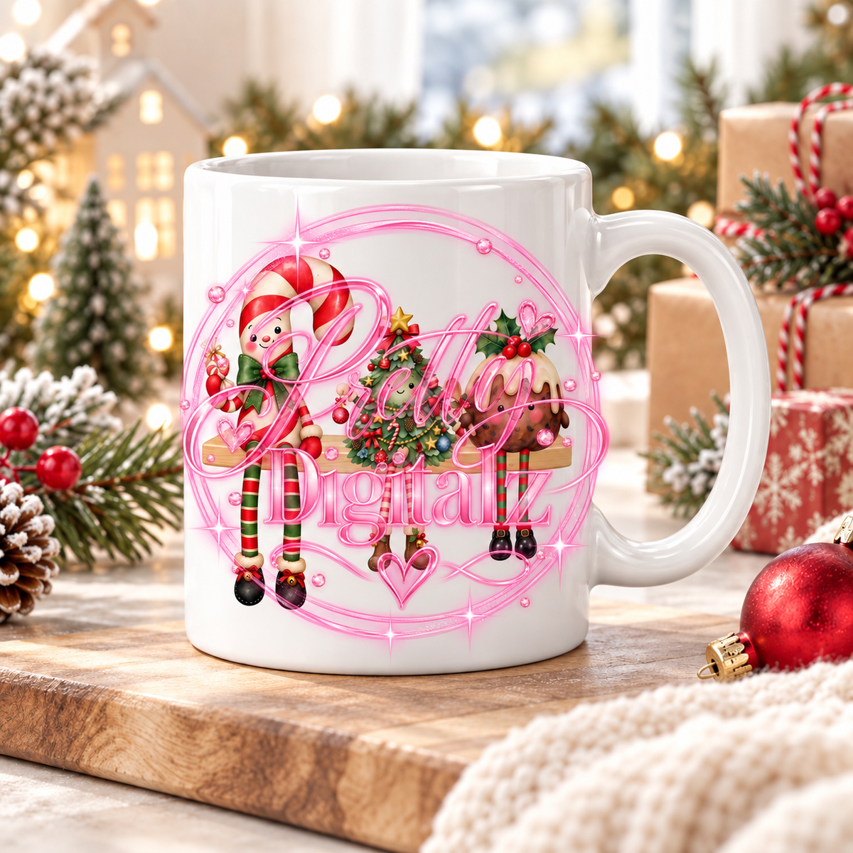 Christmas Shelf Sitter PNG Bundle | 28 Festive PNG Clipart Designs | Christmas Sublimation Digital Download