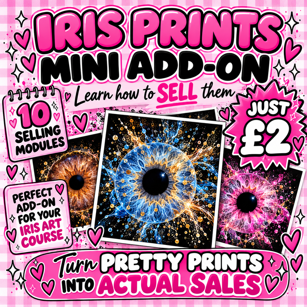Iris Prints Mini Add-On | Learn How to Sell Your Iris Artwork | 10-Module Presentation