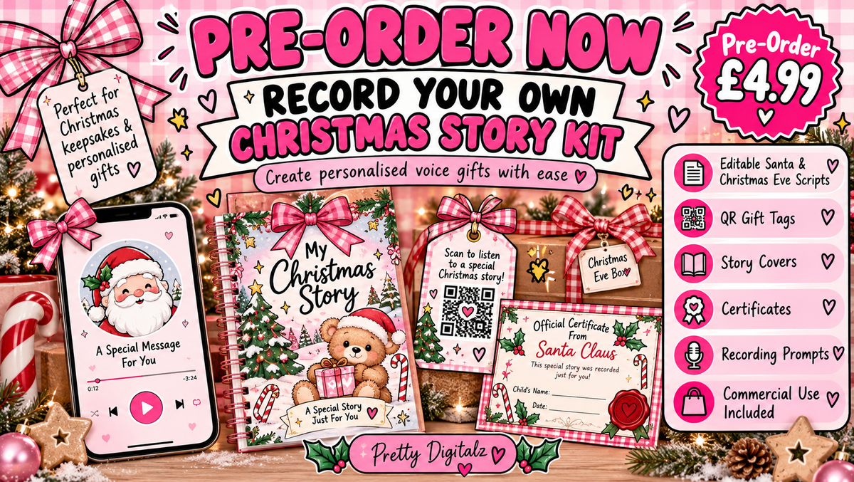Record Your Own Christmas Story Kit 🎄🎤 | Commercial Use | PRE-ORDER