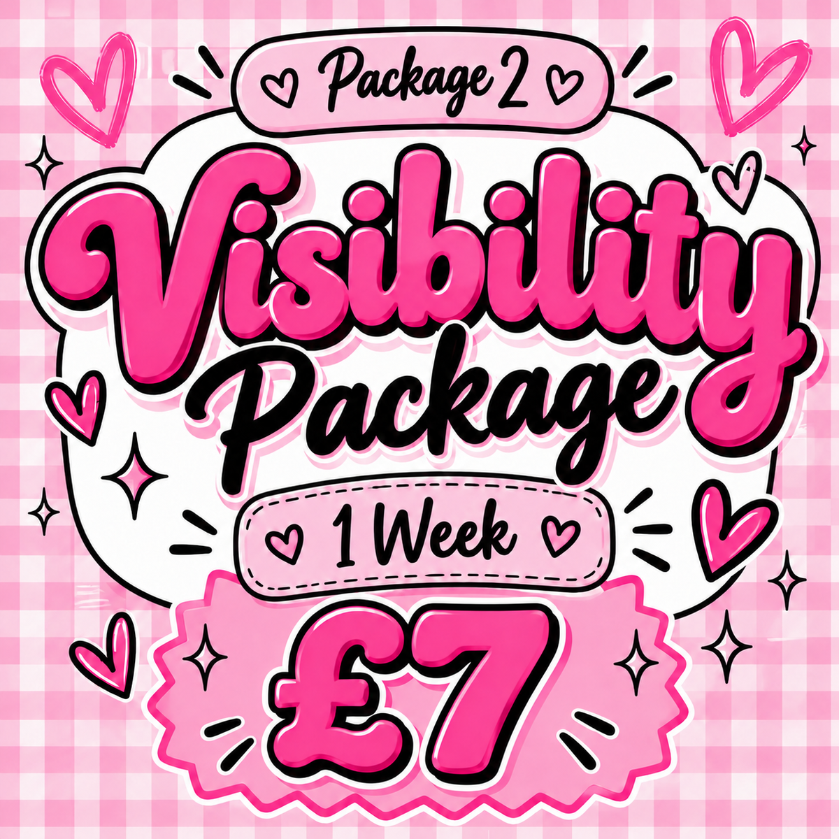Weekly Visibility Package | 7-Day Content Plan | £7