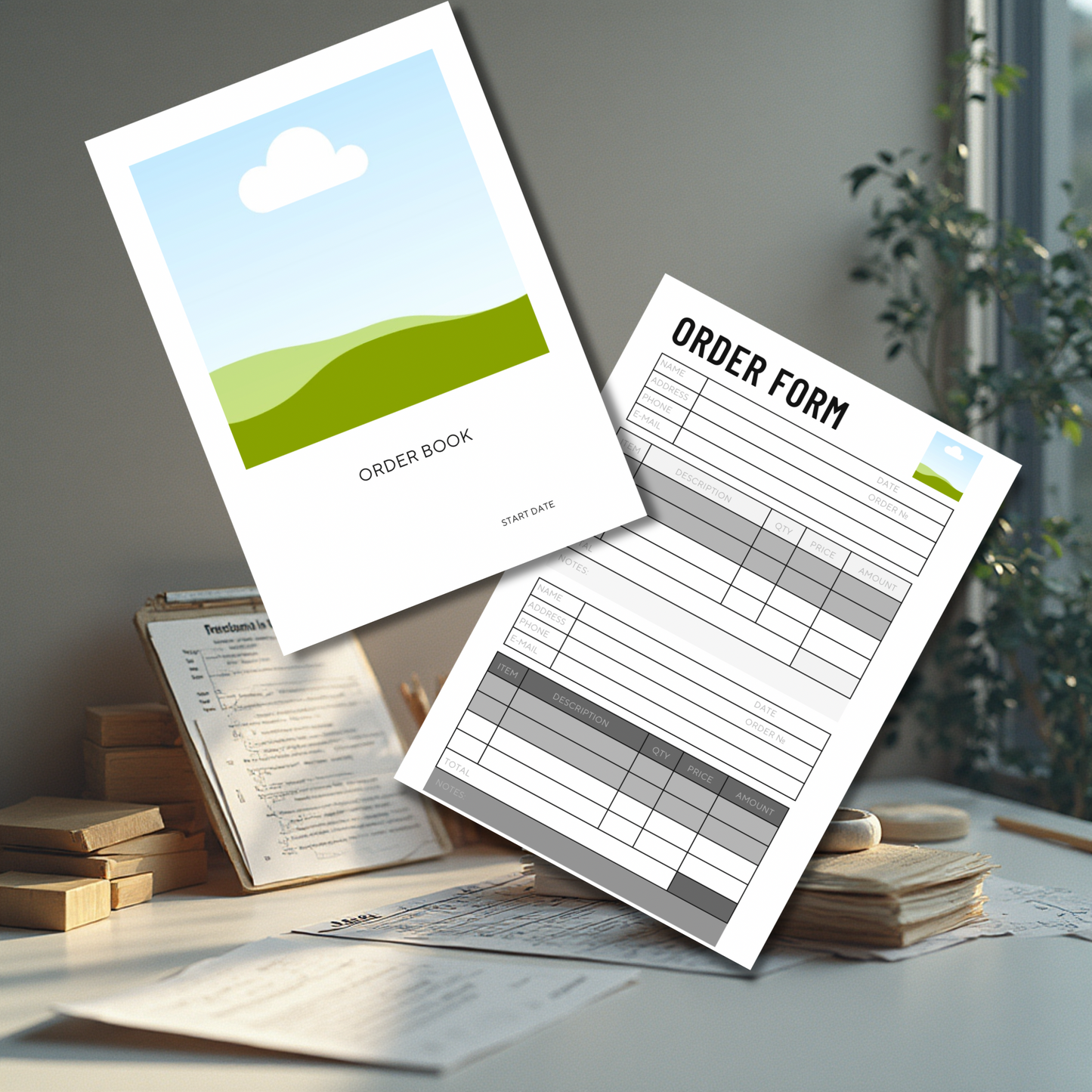 Order book template
