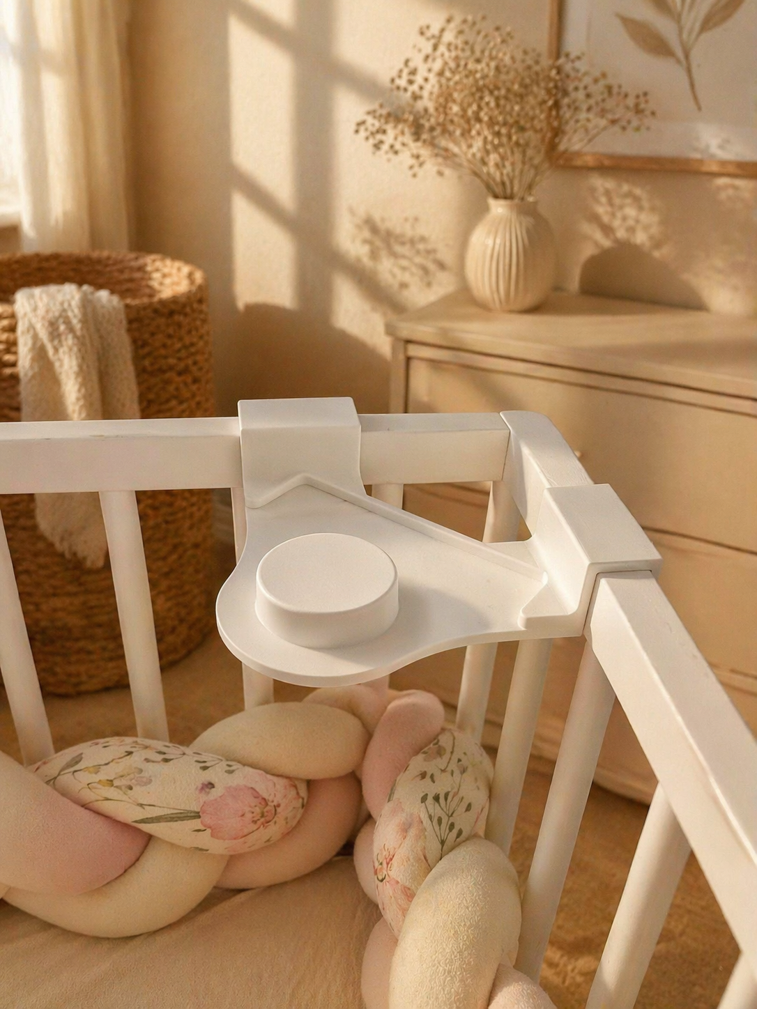 Tonie Box Cot Holder Stand – Clip-On Bedside Shelf for Easy Access | Baby Nursery Essential