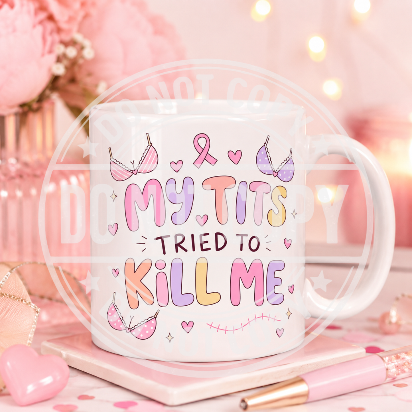 Breast Cancer Survivor Mug | 11oz Dishwasher Safe + £2 Donation