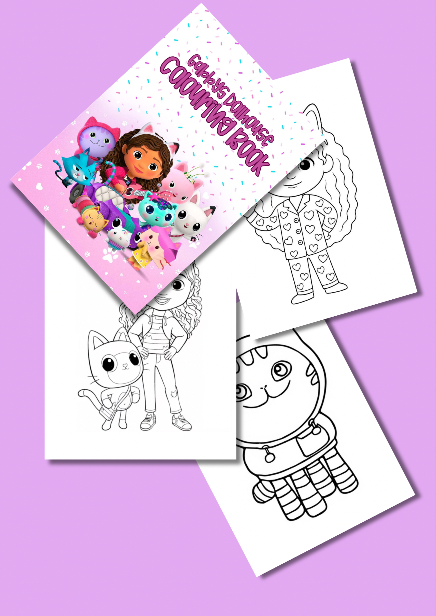 Gabbys dollhouse colouring book