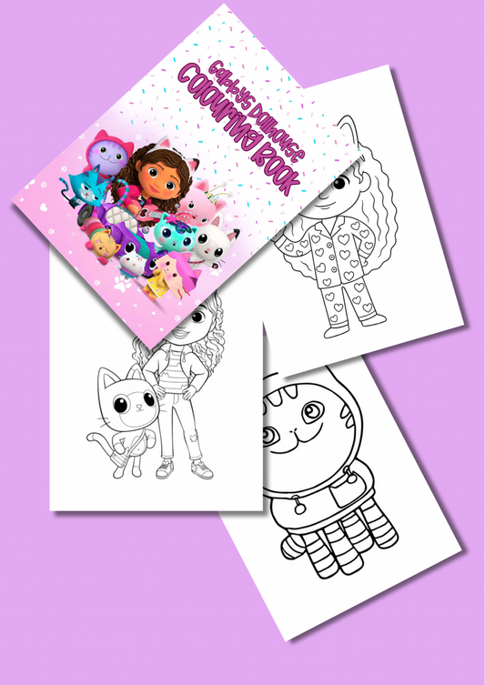 Gabbys dollhouse colouring book