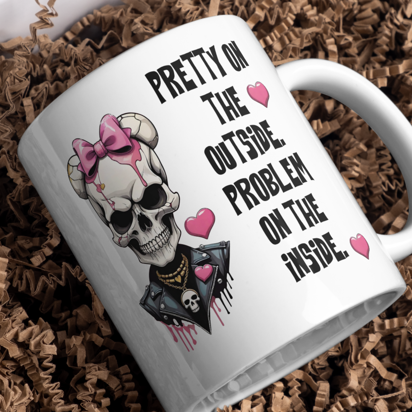 Pretty on the inside mug design digital download