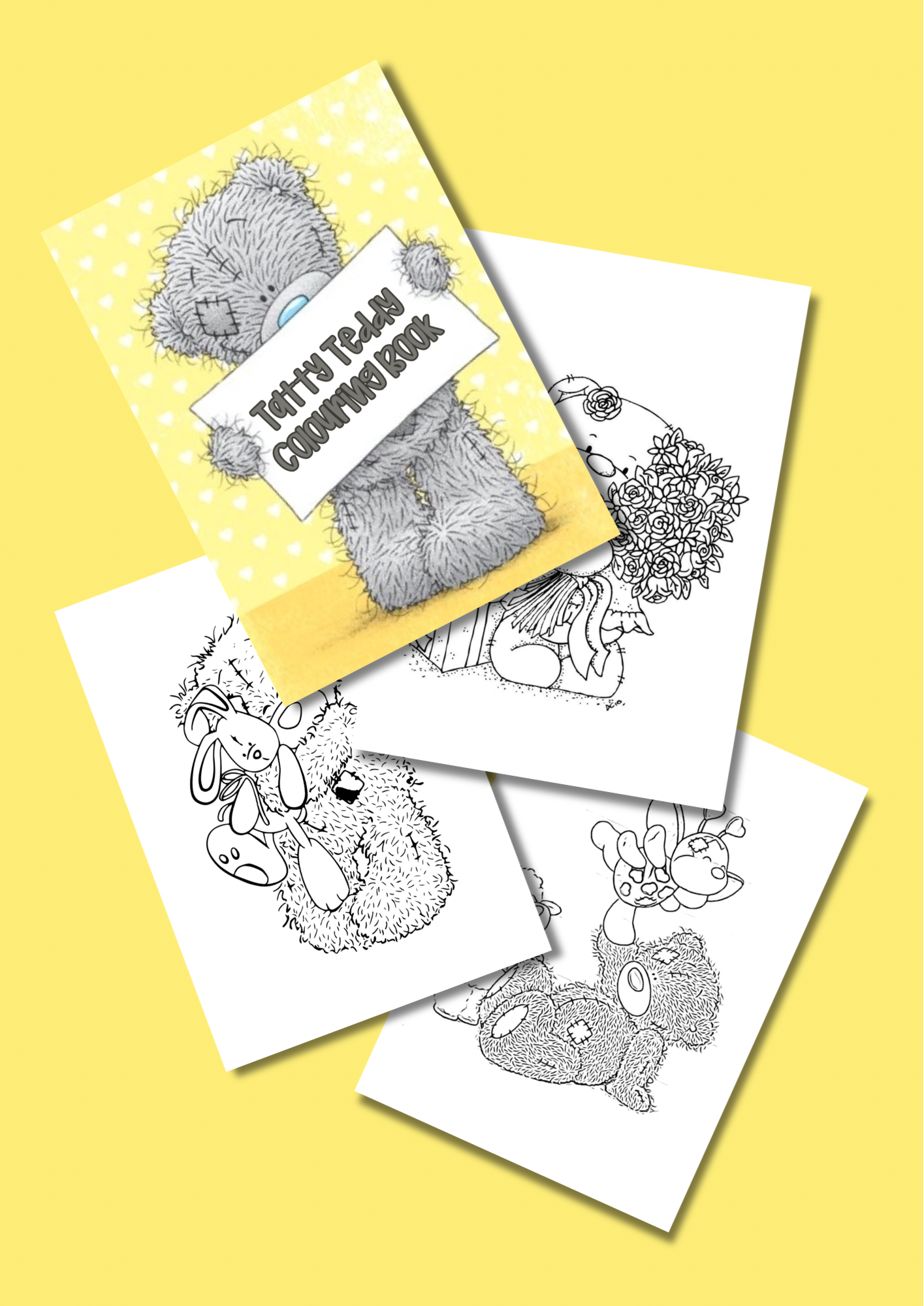 Tatty Teddy colouring book pdf digital download