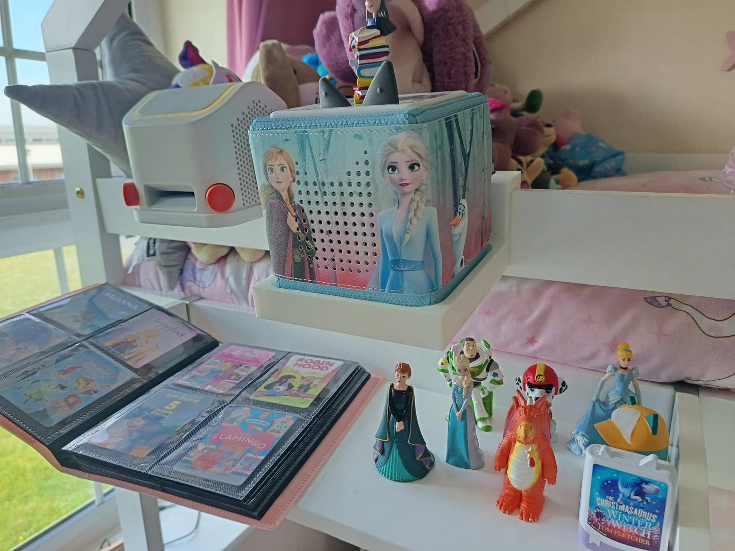 Tonie Box Bedside Holder Stand | Clip-On Bed Tonie Shelf | 3D Printed Tonie Box Stand | Kids Bedroom Audio Box Holder